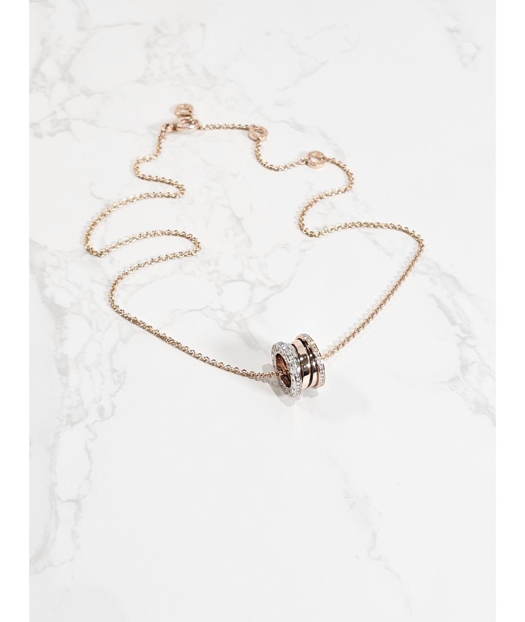 BVLGARI Золотое колье из розового золота, фото 3