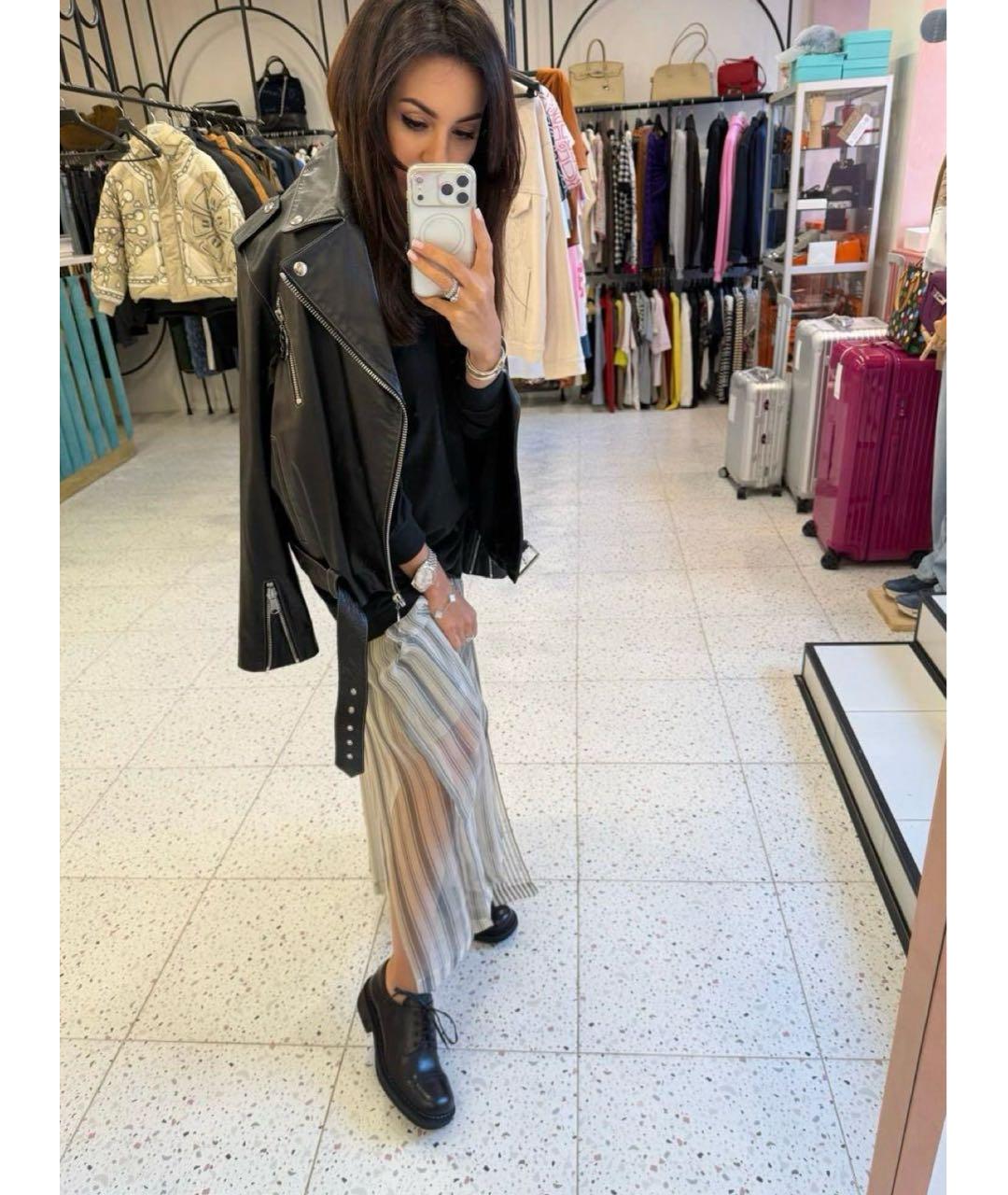 MIU MIU Черные кожаные брогги и оксфорды, фото 3