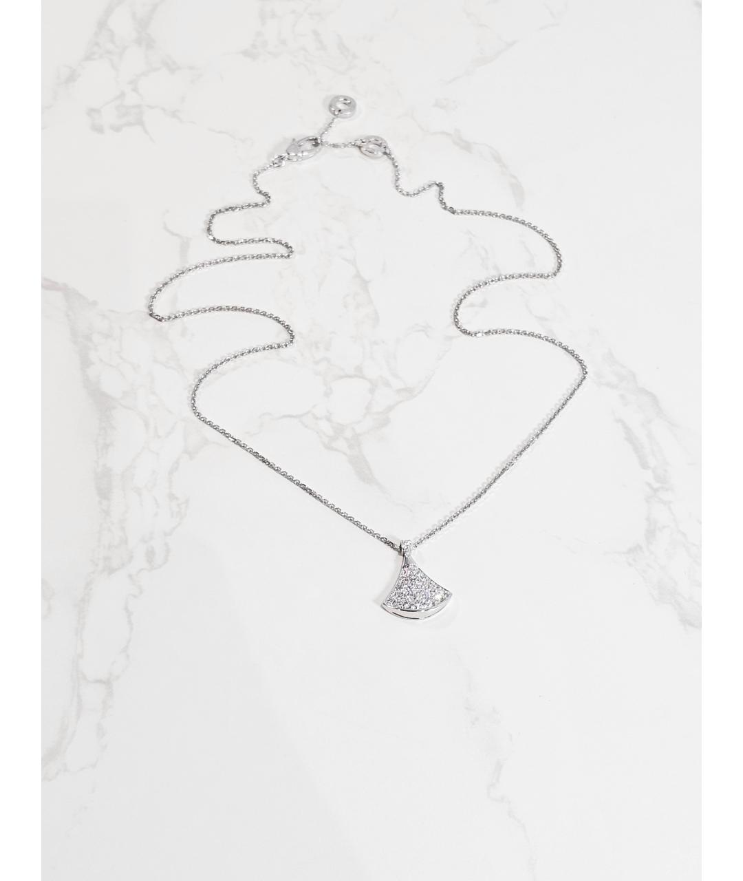BVLGARI Серебряная подвеска из белого золота, фото 4
