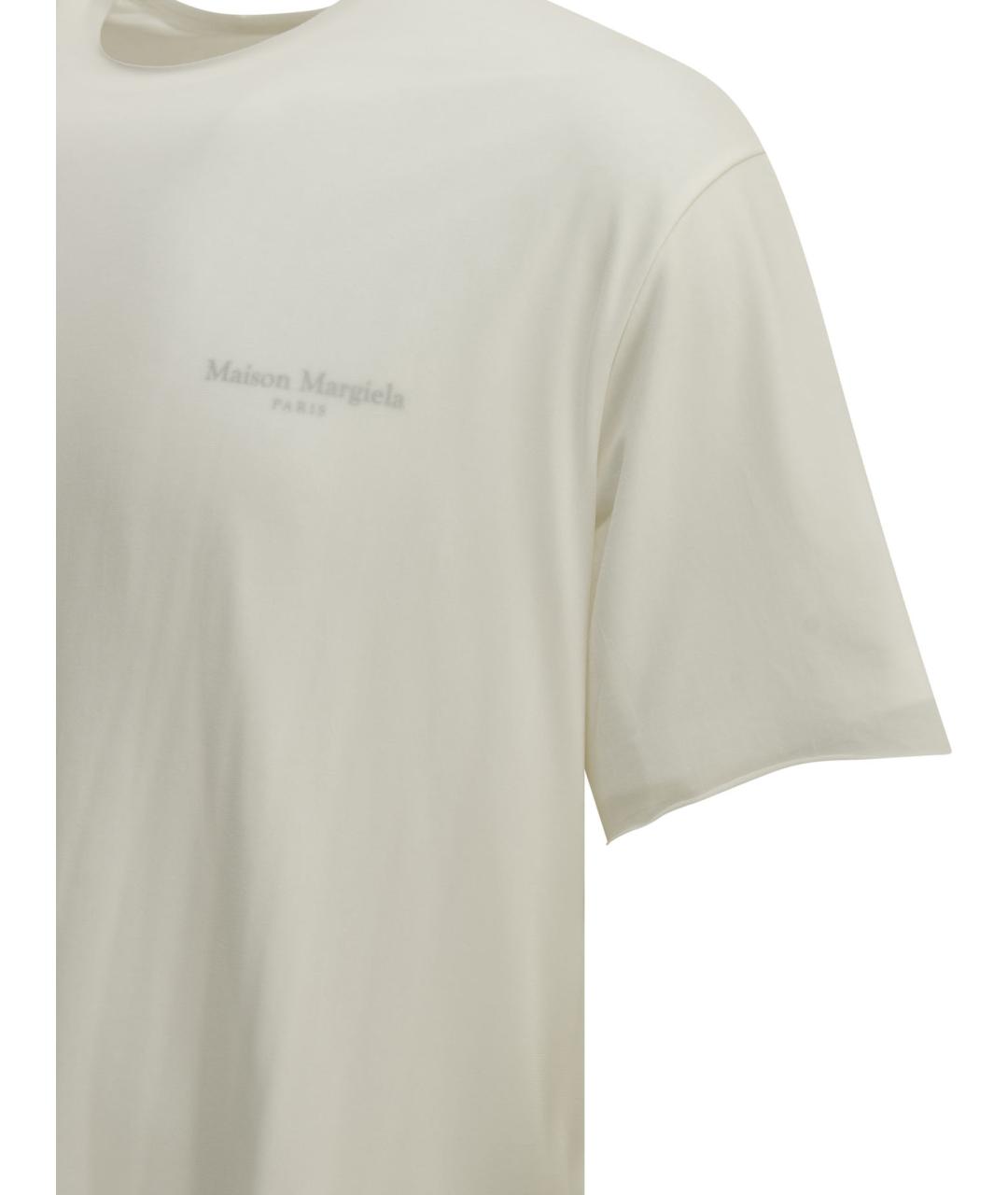 MAISON MARGIELA Белая вискозная футболка, фото 4