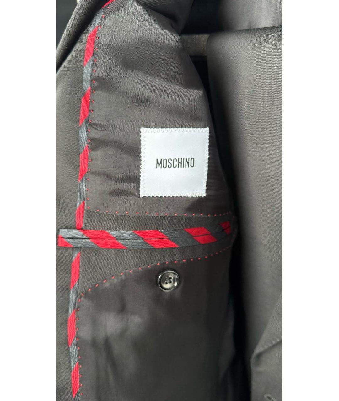 MOSCHINO Черный классический костюм, фото 5