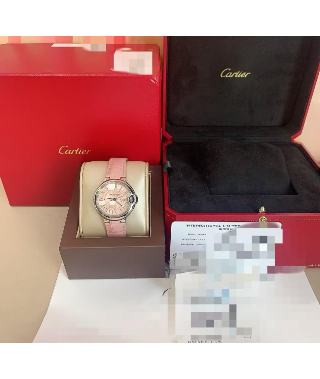 CARTIER Розовые часы, фото 5