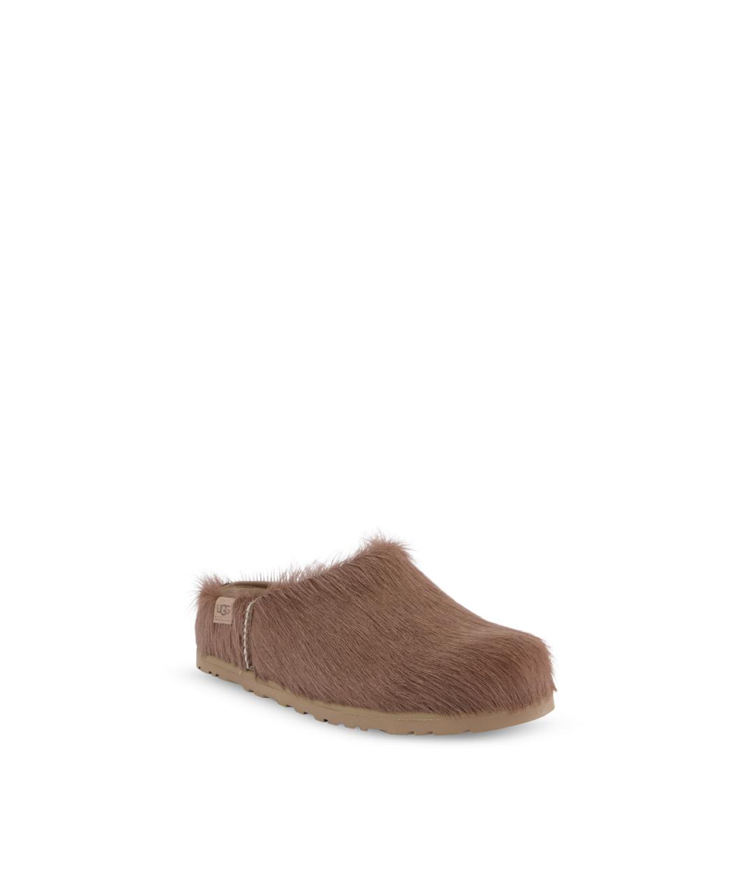 UGG Коричневые кожаные сабо, фото 2