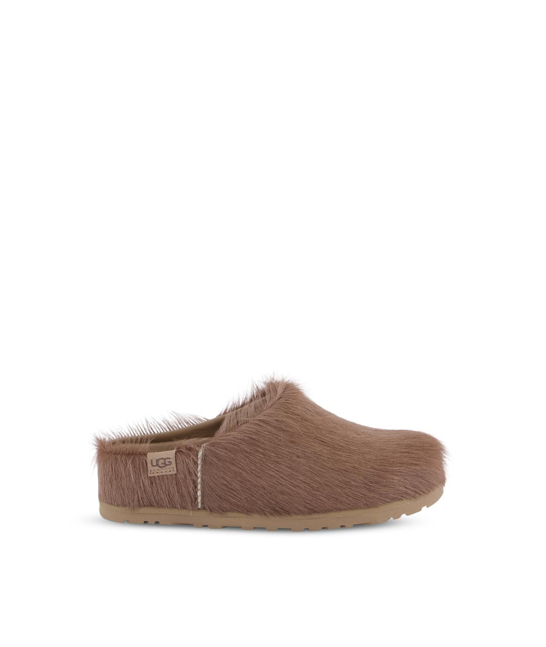 UGG Коричневые кожаные сабо, фото 5