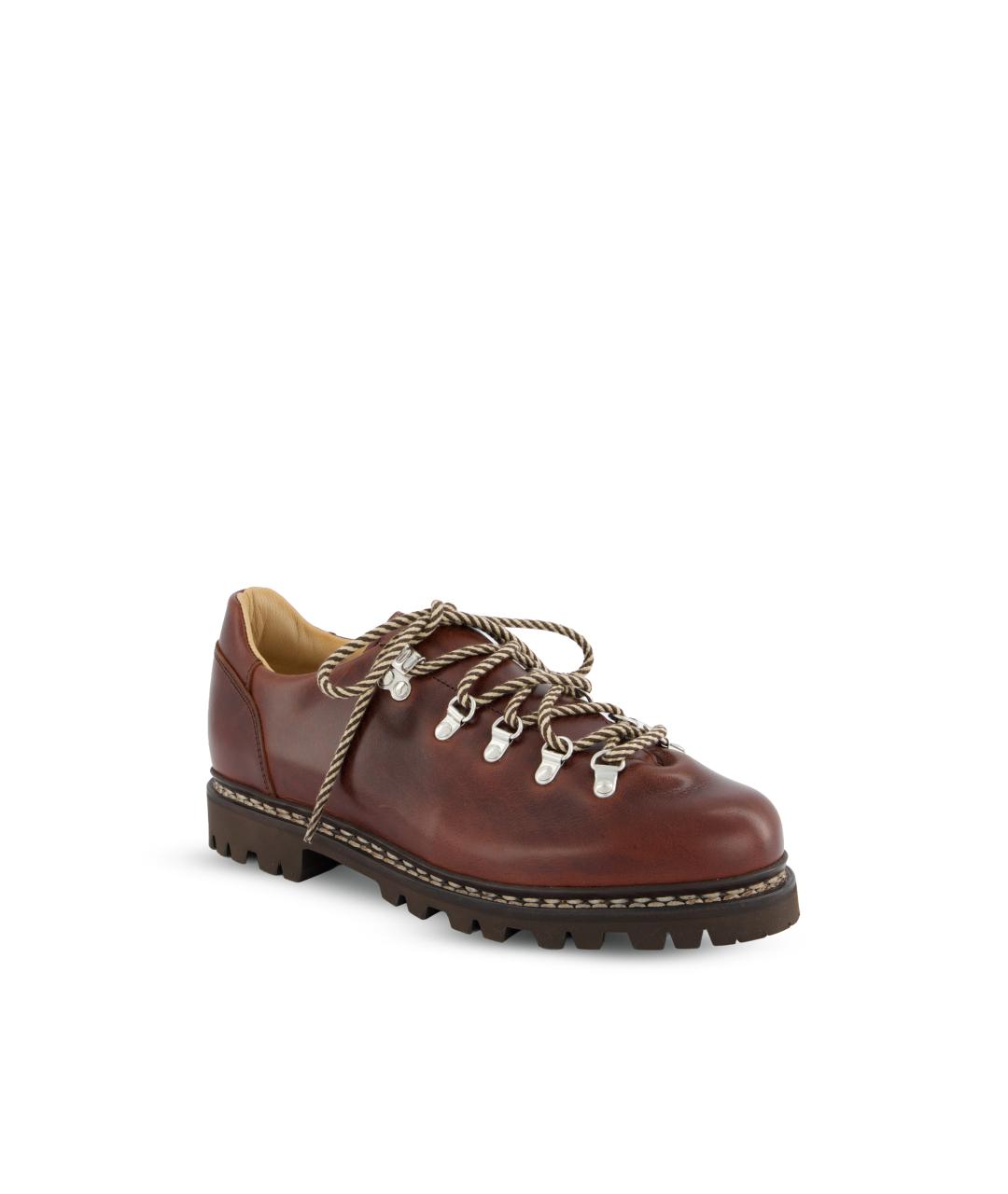 PARABOOT Коричневые кожаные низкие ботинки, фото 2