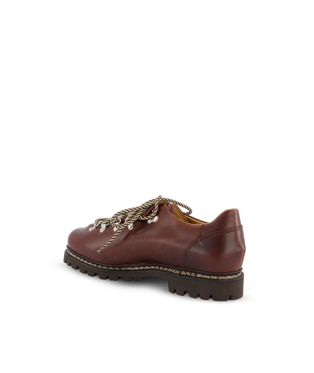 PARABOOT Коричневые кожаные низкие ботинки, фото 3
