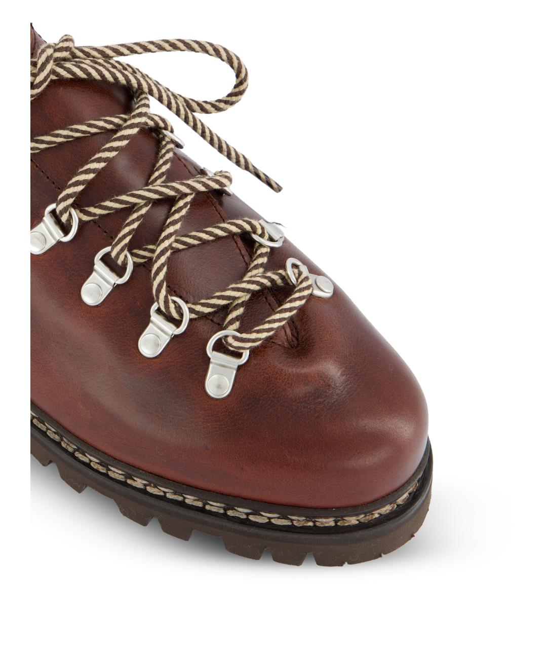 PARABOOT Коричневые кожаные низкие ботинки, фото 4