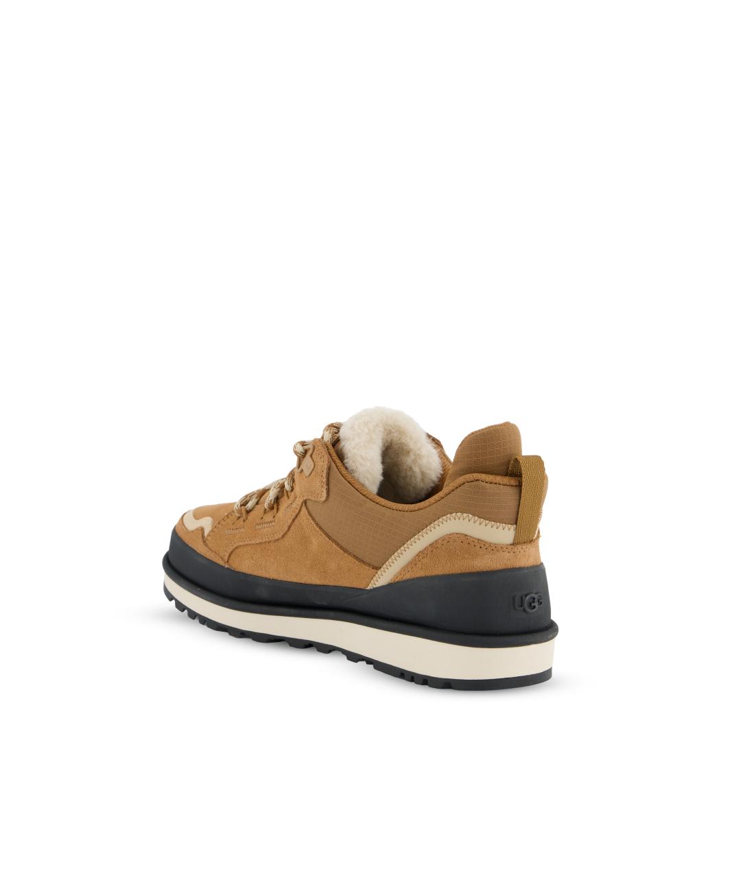 UGG Коричневые замшевые низкие кроссовки / кеды, фото 3