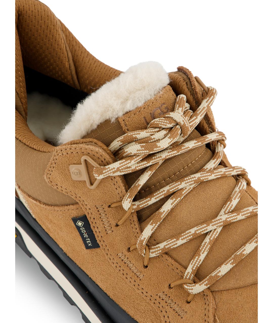 UGG Коричневые замшевые низкие кроссовки / кеды, фото 4
