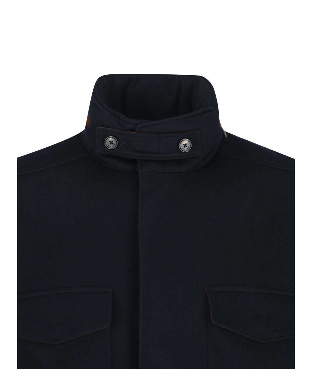 LORO PIANA Темно-синяя кашемировая куртка, фото 4