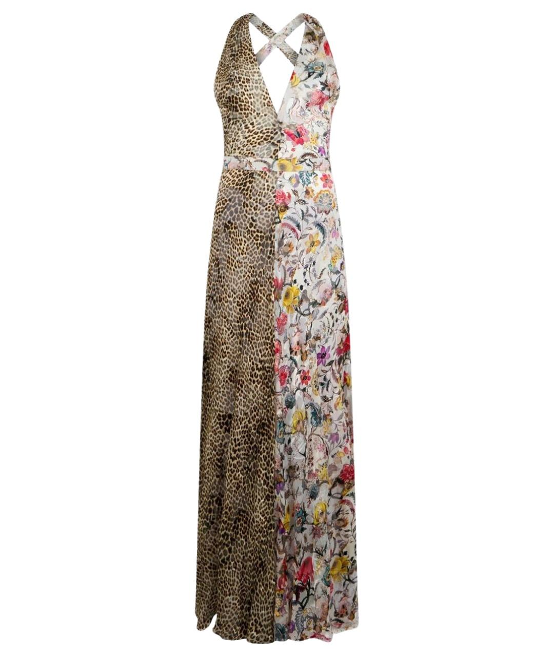 ROBERTO CAVALLI Мульти вискозное коктейльное платье, фото 1