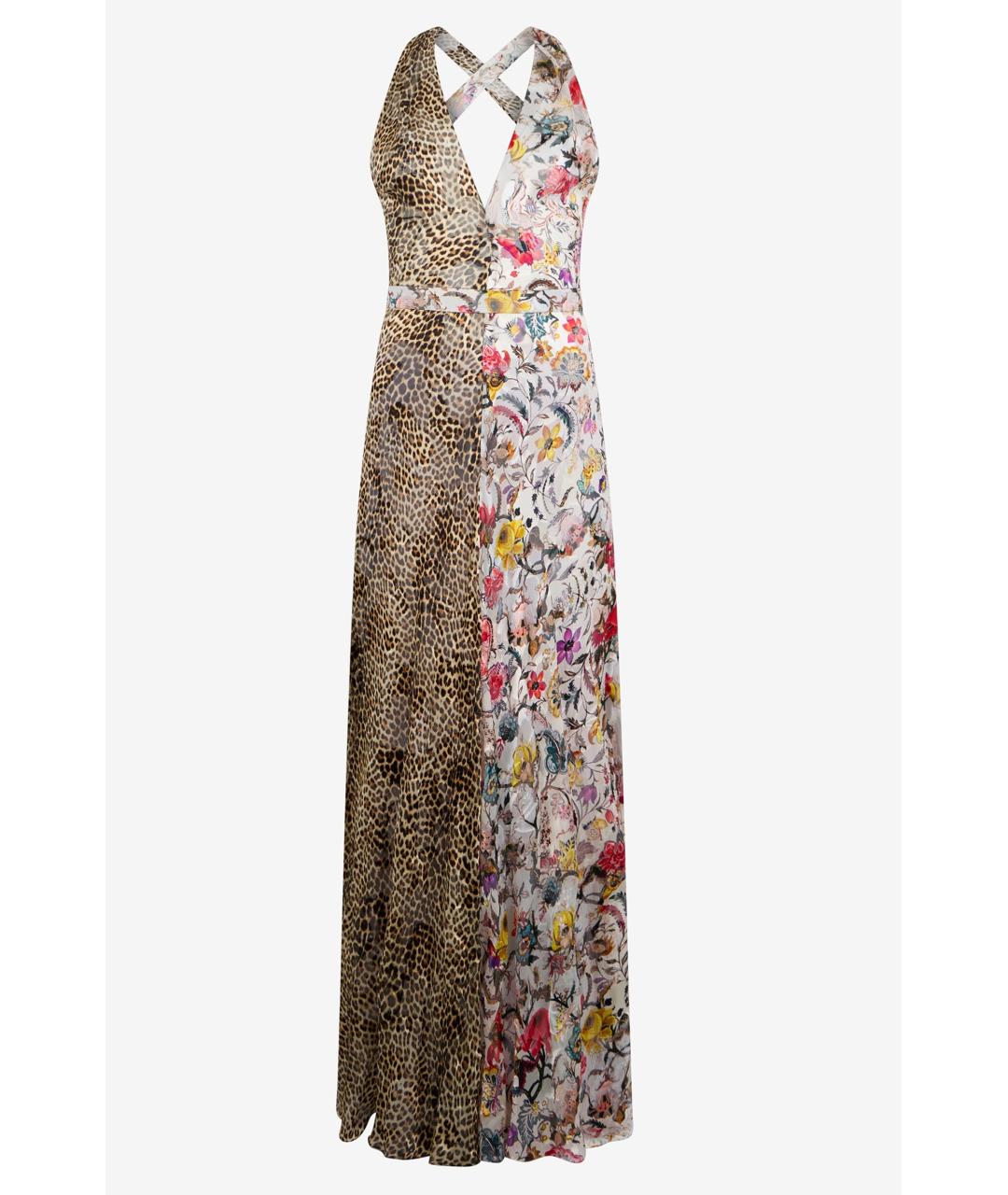 ROBERTO CAVALLI Мульти вискозное коктейльное платье, фото 5