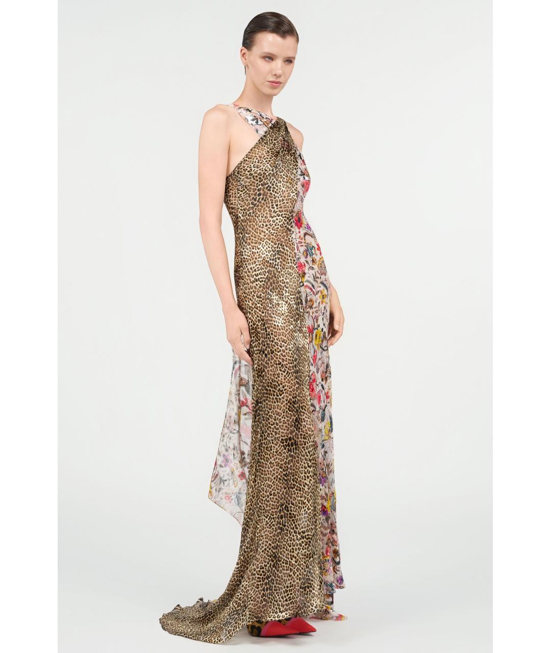 ROBERTO CAVALLI Мульти вискозное коктейльное платье, фото 3