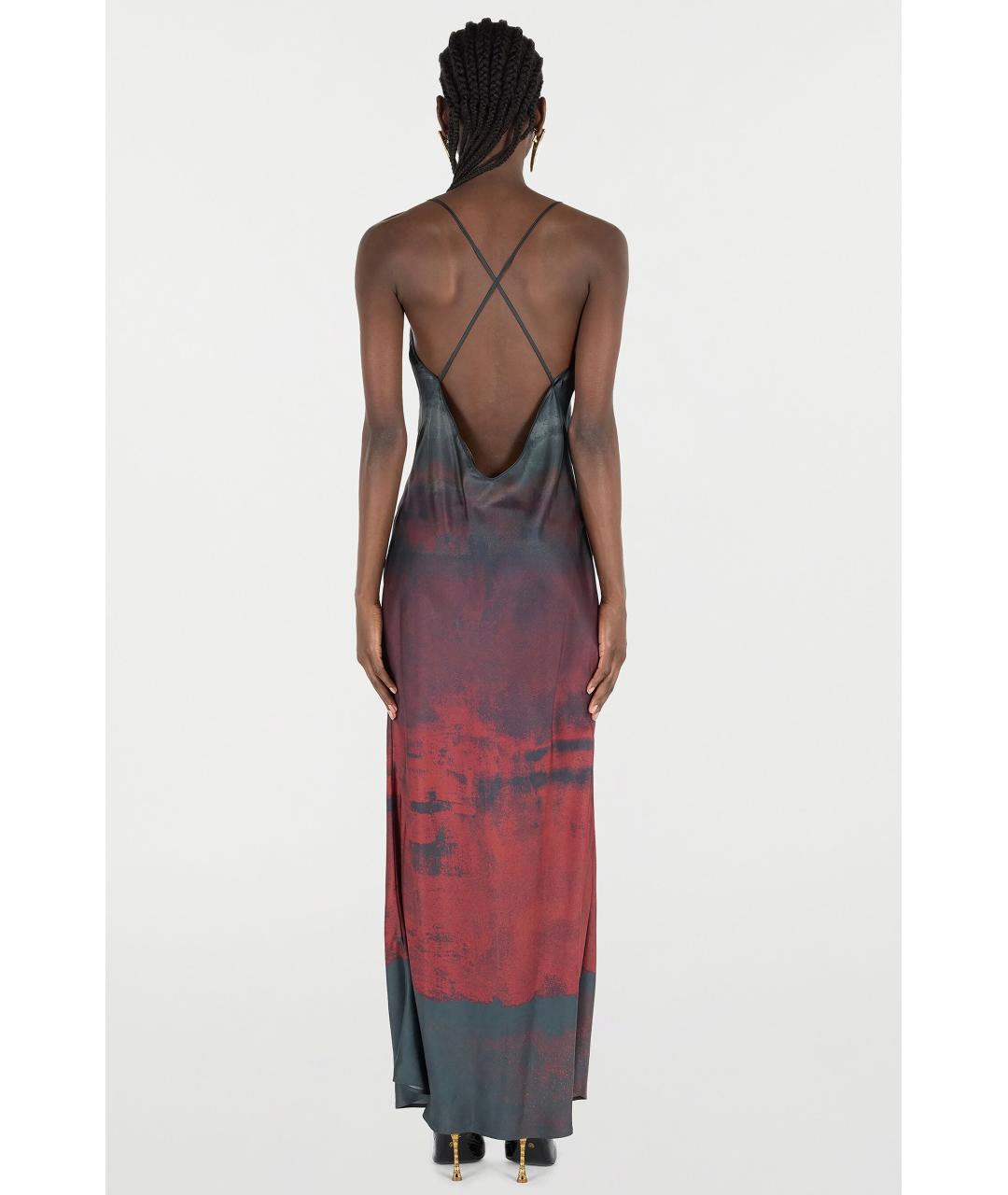 ROBERTO CAVALLI Мульти шелковое коктейльное платье, фото 3