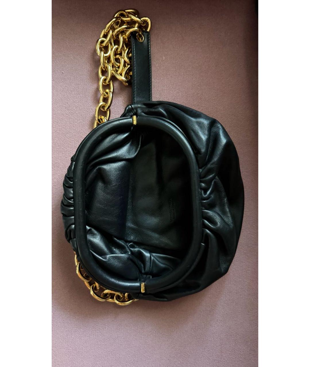BOTTEGA VENETA Черная кожаная поясная сумка, фото 4