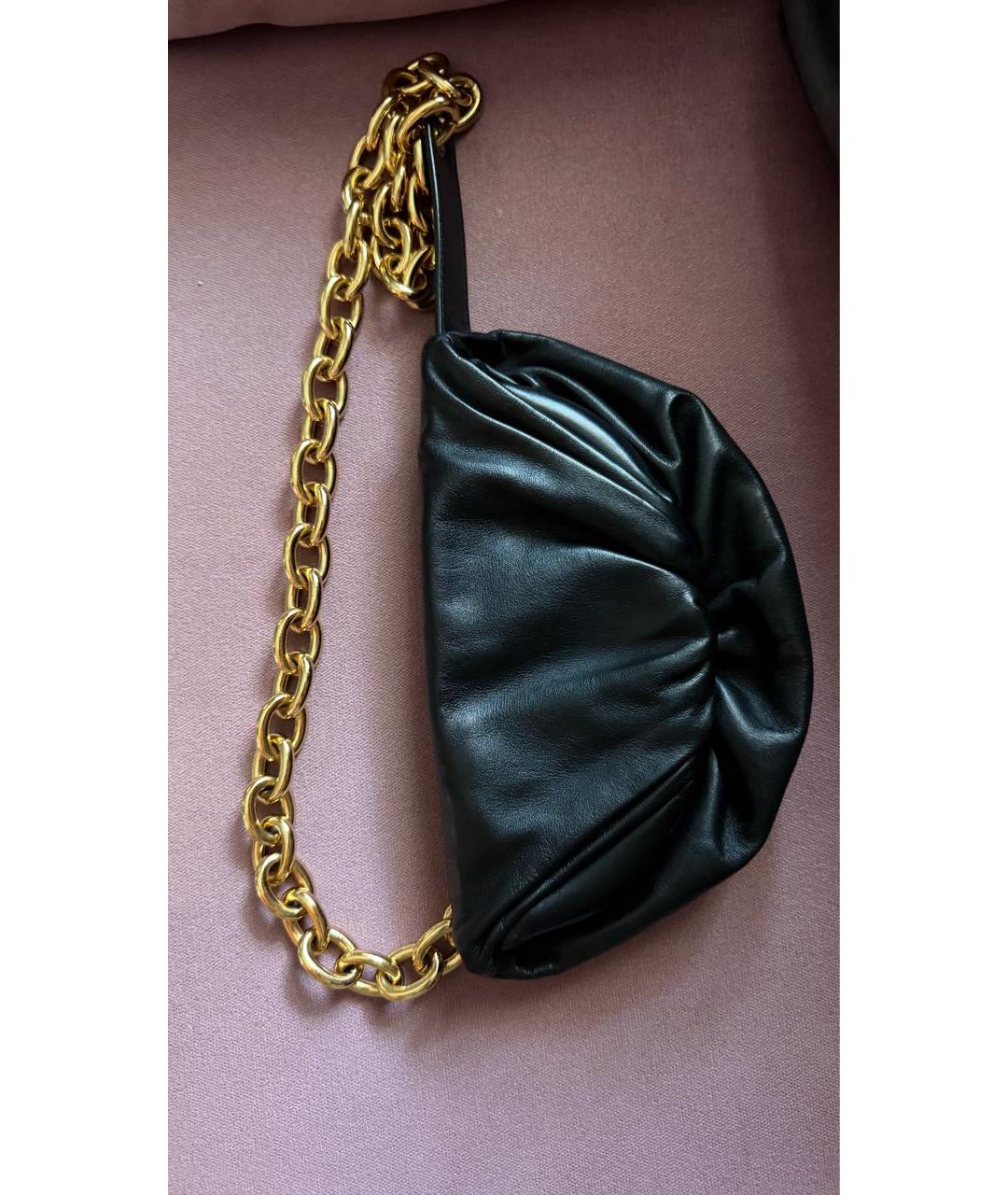 BOTTEGA VENETA Черная кожаная поясная сумка, фото 2