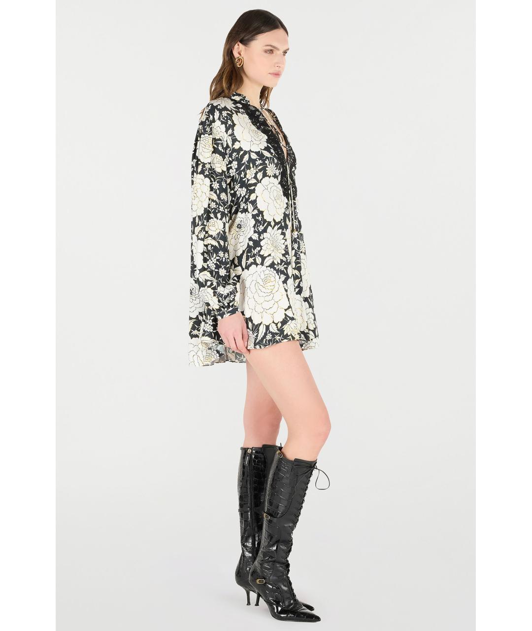ROBERTO CAVALLI Мульти вискозное коктейльное платье, фото 4
