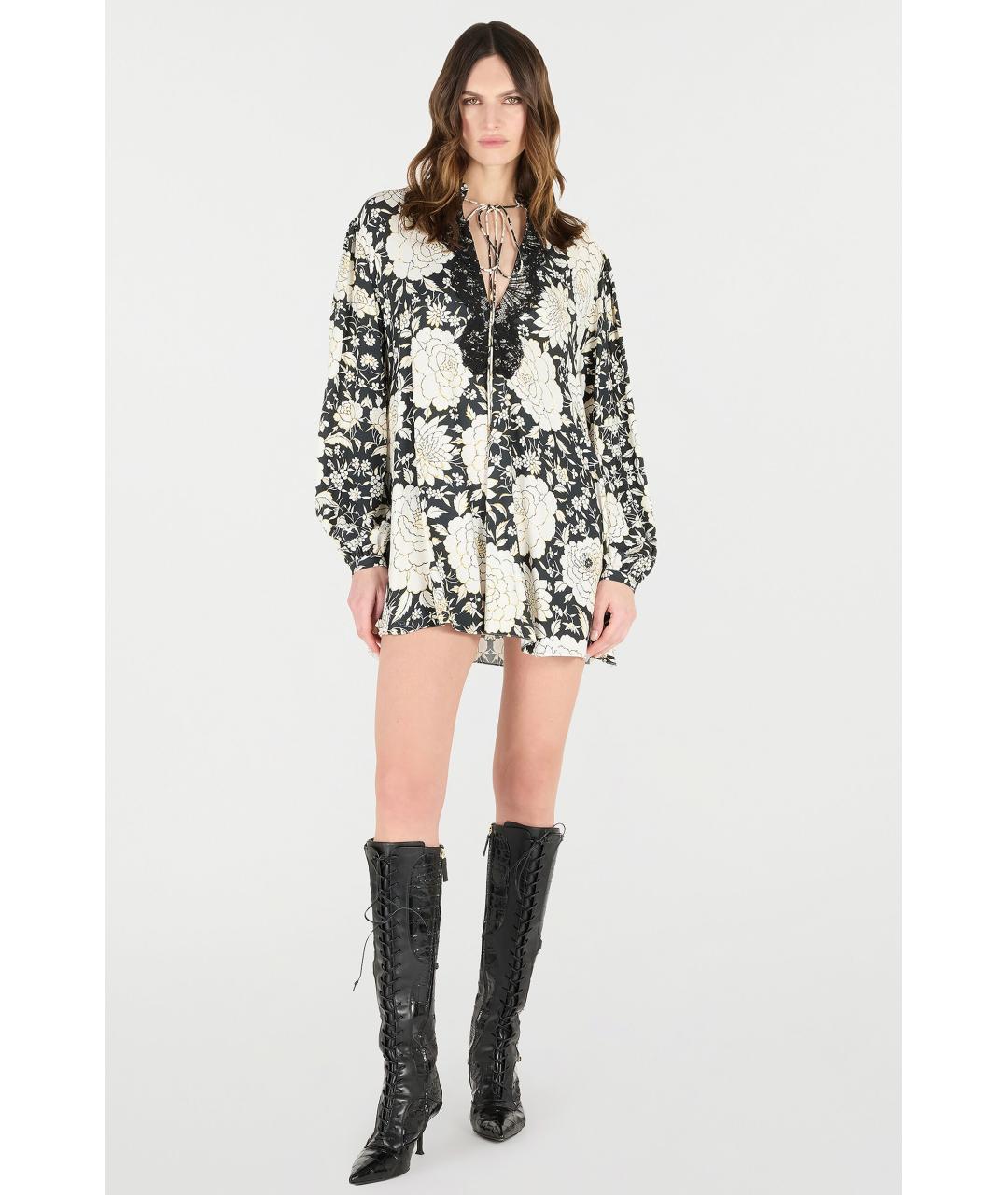 ROBERTO CAVALLI Мульти вискозное коктейльное платье, фото 3