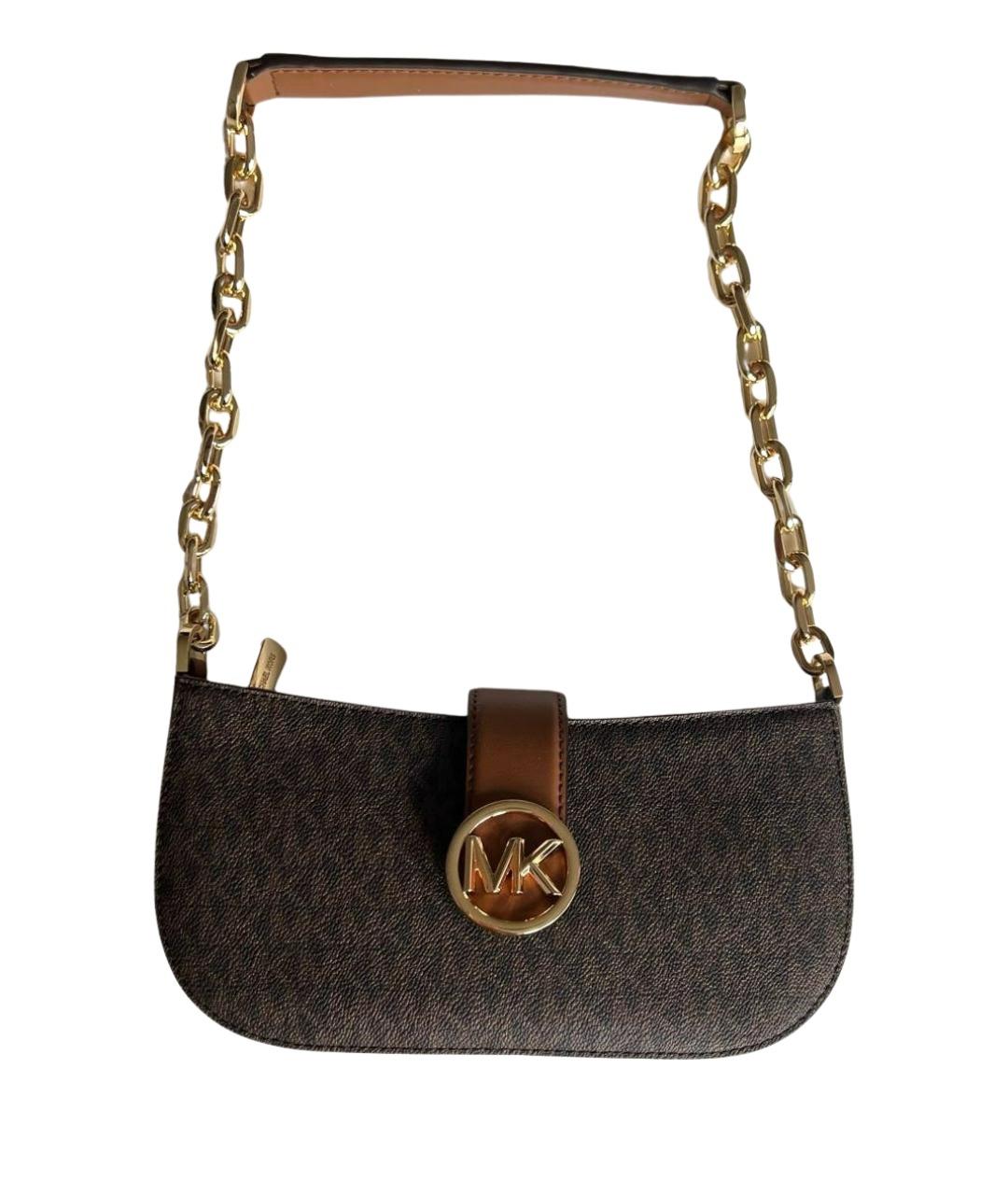 MICHAEL KORS Коричневая сумка через плечо из канвы, фото 1