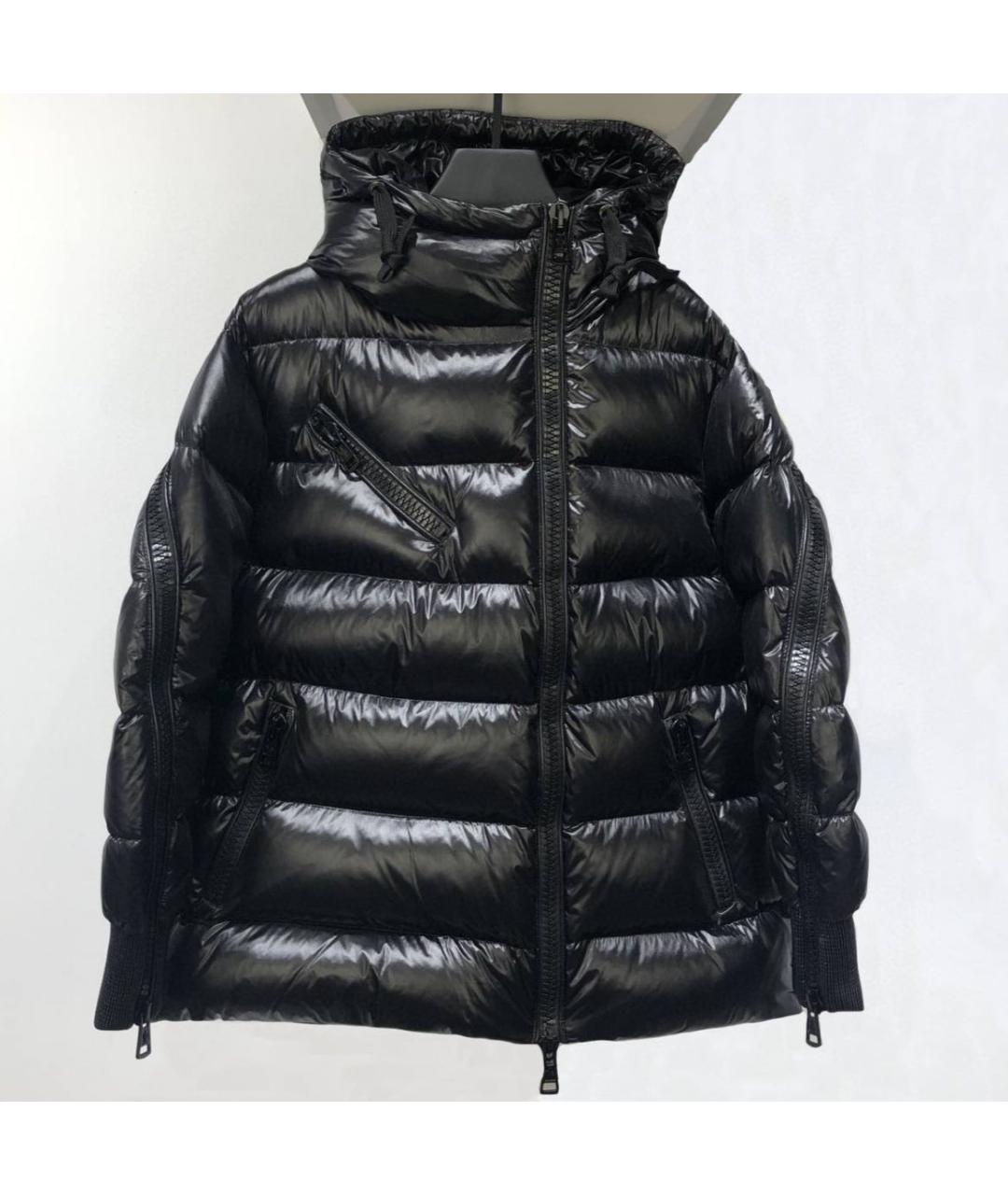 MONCLER Черный нейлоновый пуховик, фото 8