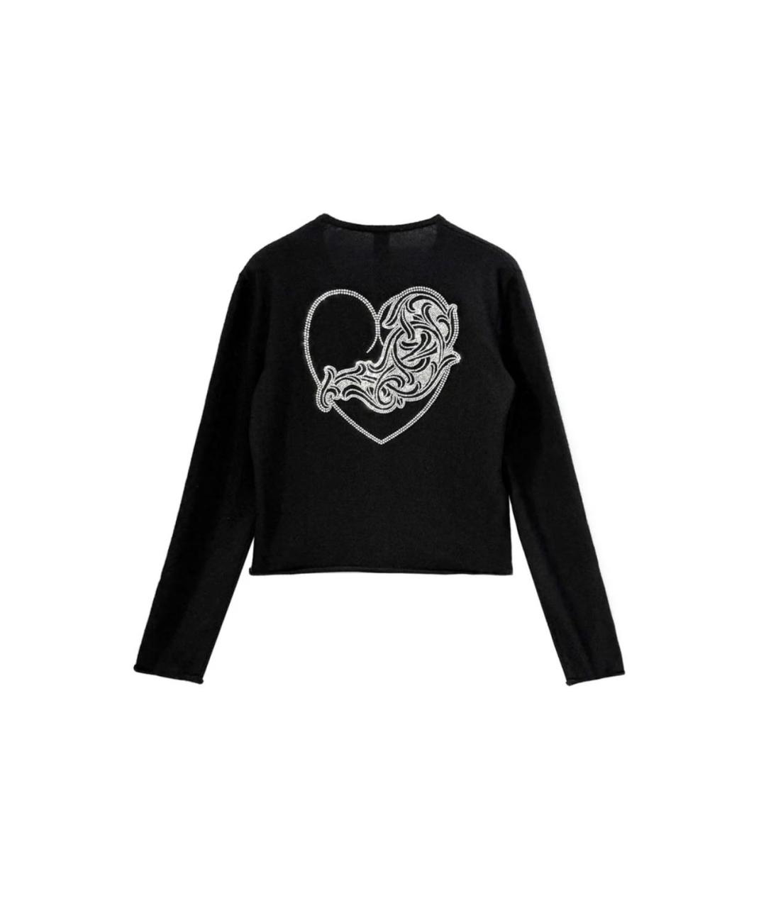 CHROME HEARTS Черный кардиган, фото 2