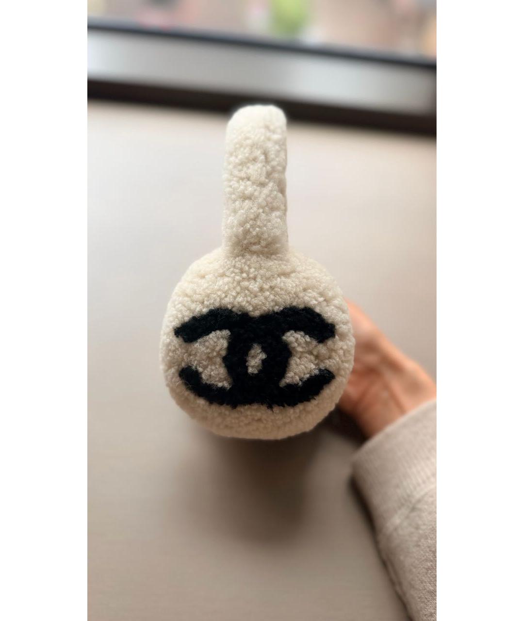 CHANEL Белые наушники, фото 4