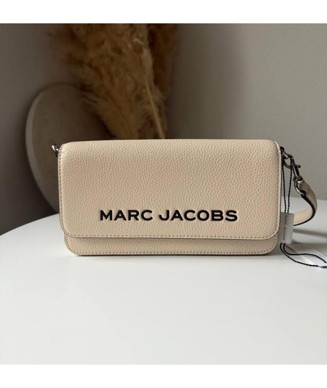 MARC JACOBS Бежевая кожаная сумка через плечо, фото 5