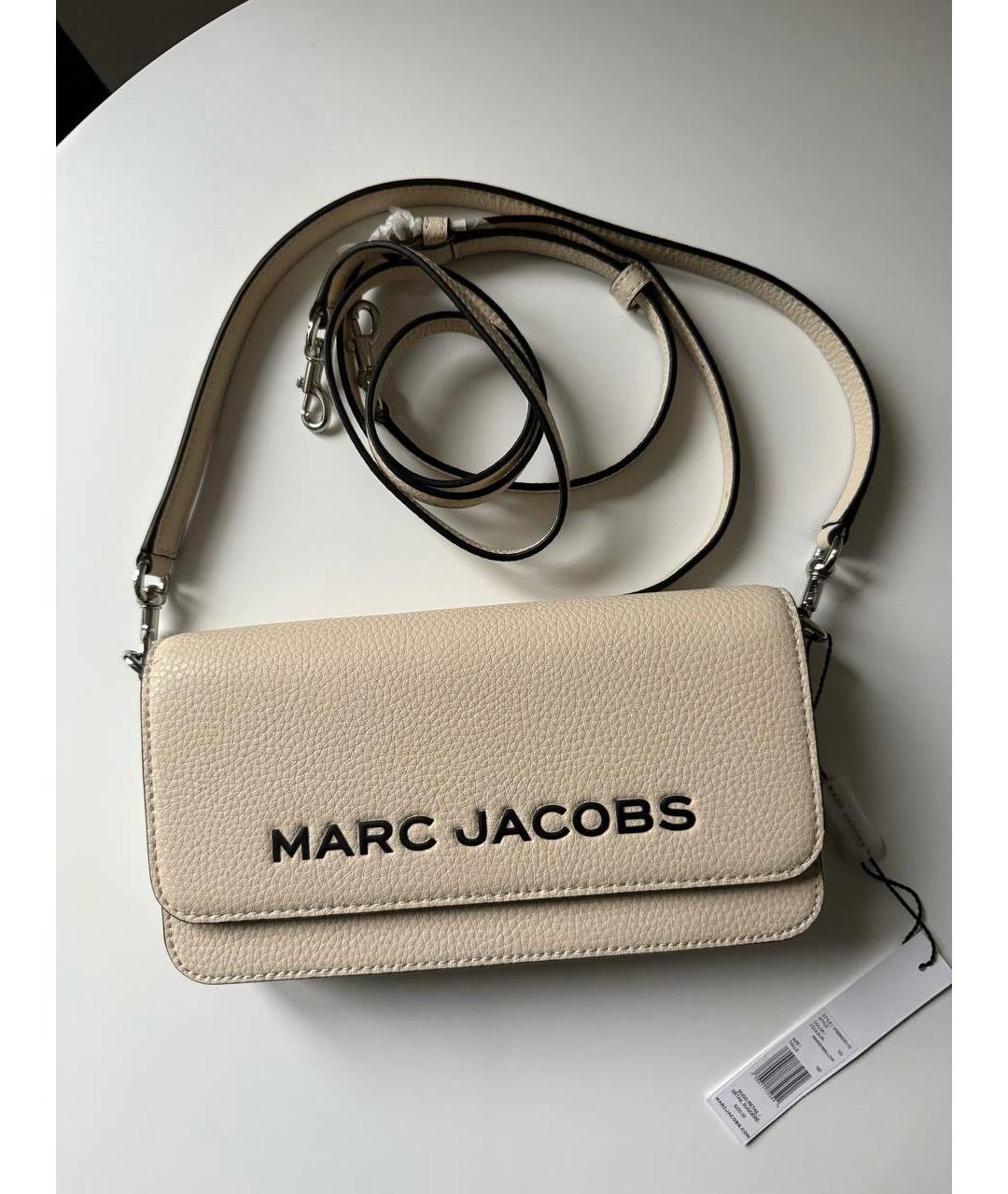 MARC JACOBS Бежевая кожаная сумка через плечо, фото 2