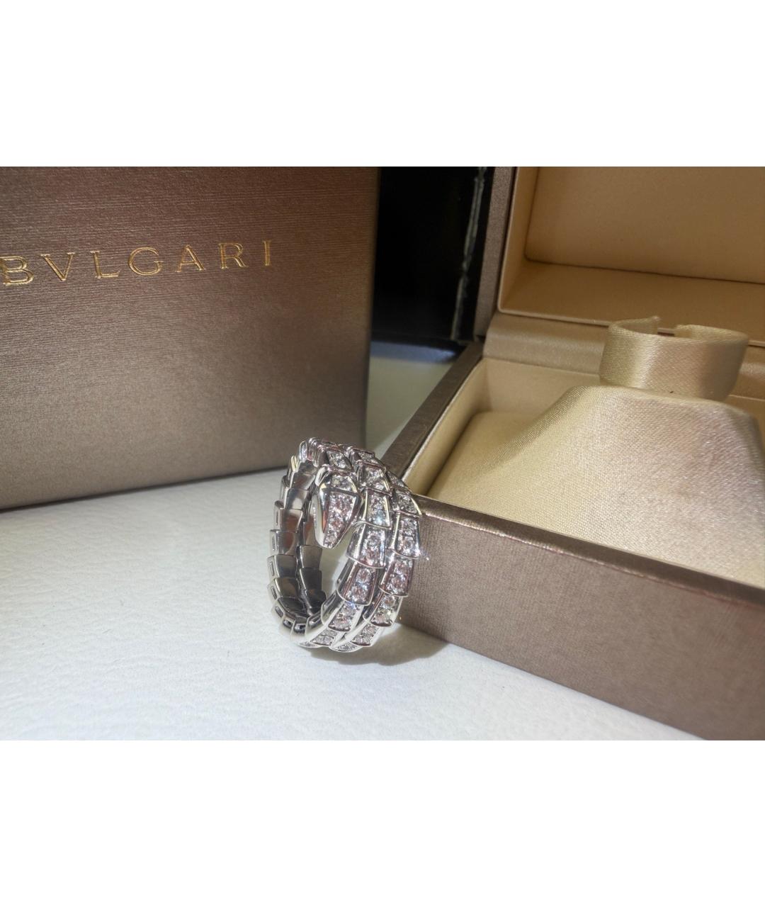 BVLGARI Серебряное кольцо из белого золота, фото 3