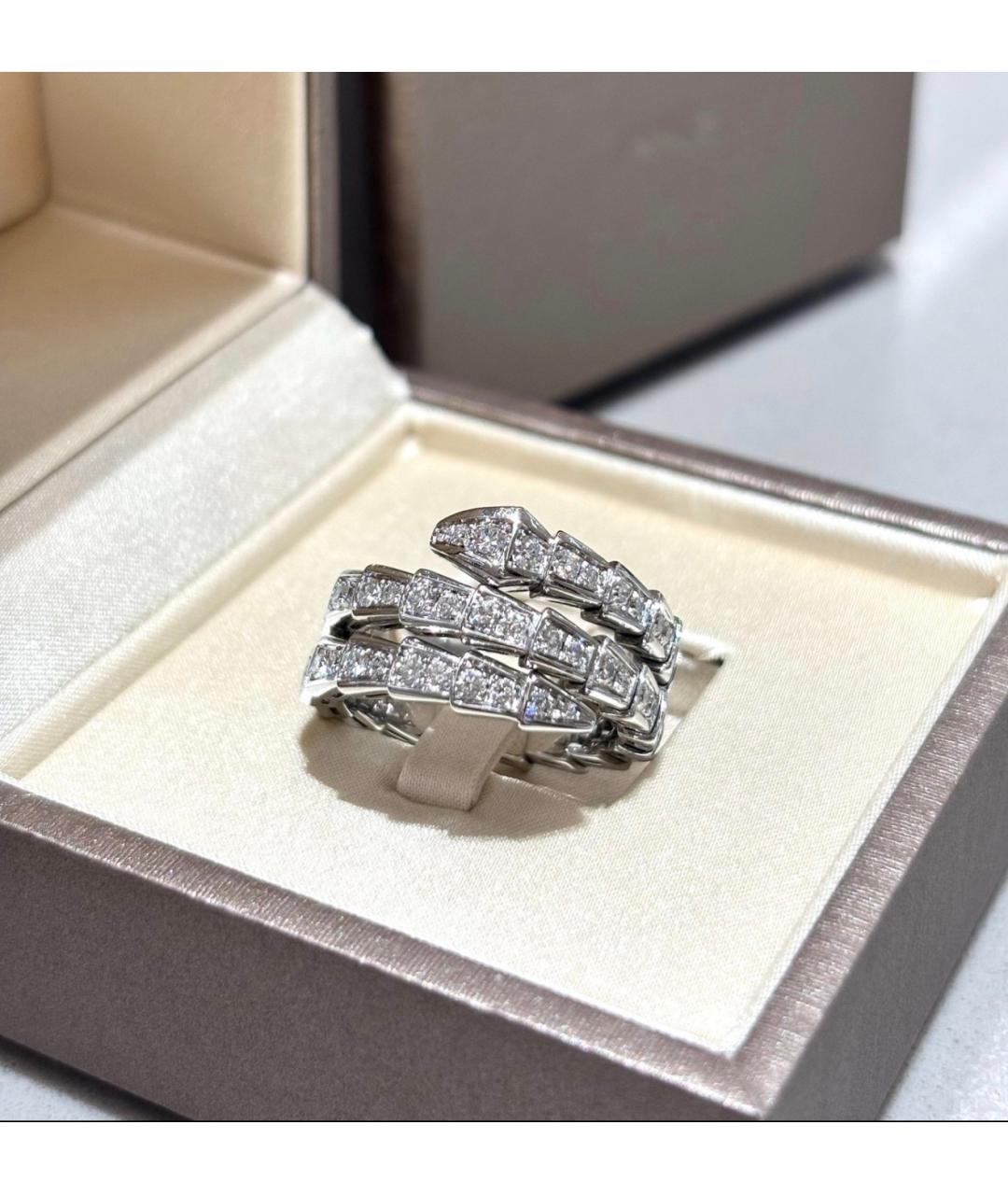 BVLGARI Серебряное кольцо из белого золота, фото 6