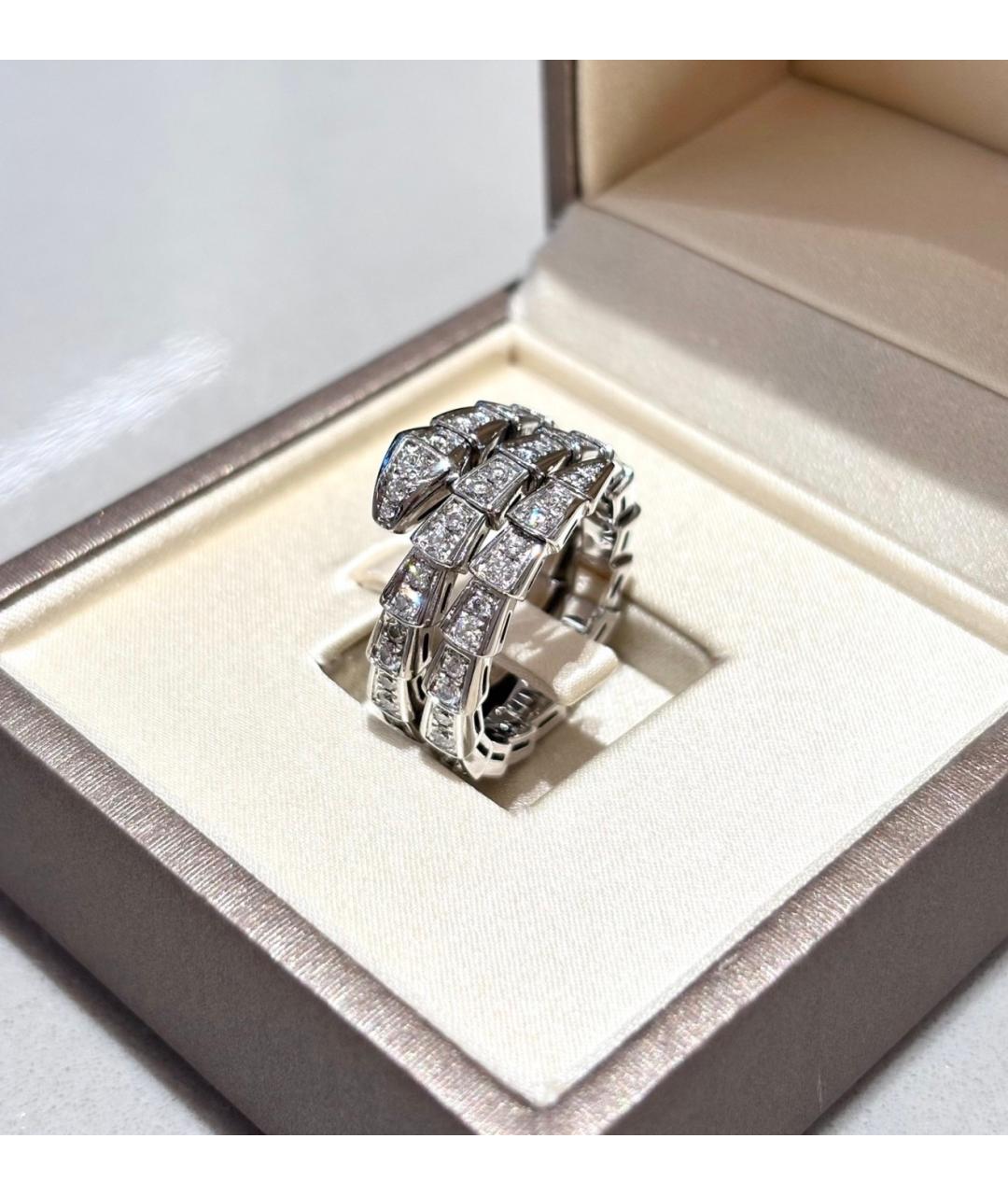 BVLGARI Серебряное кольцо из белого золота, фото 2