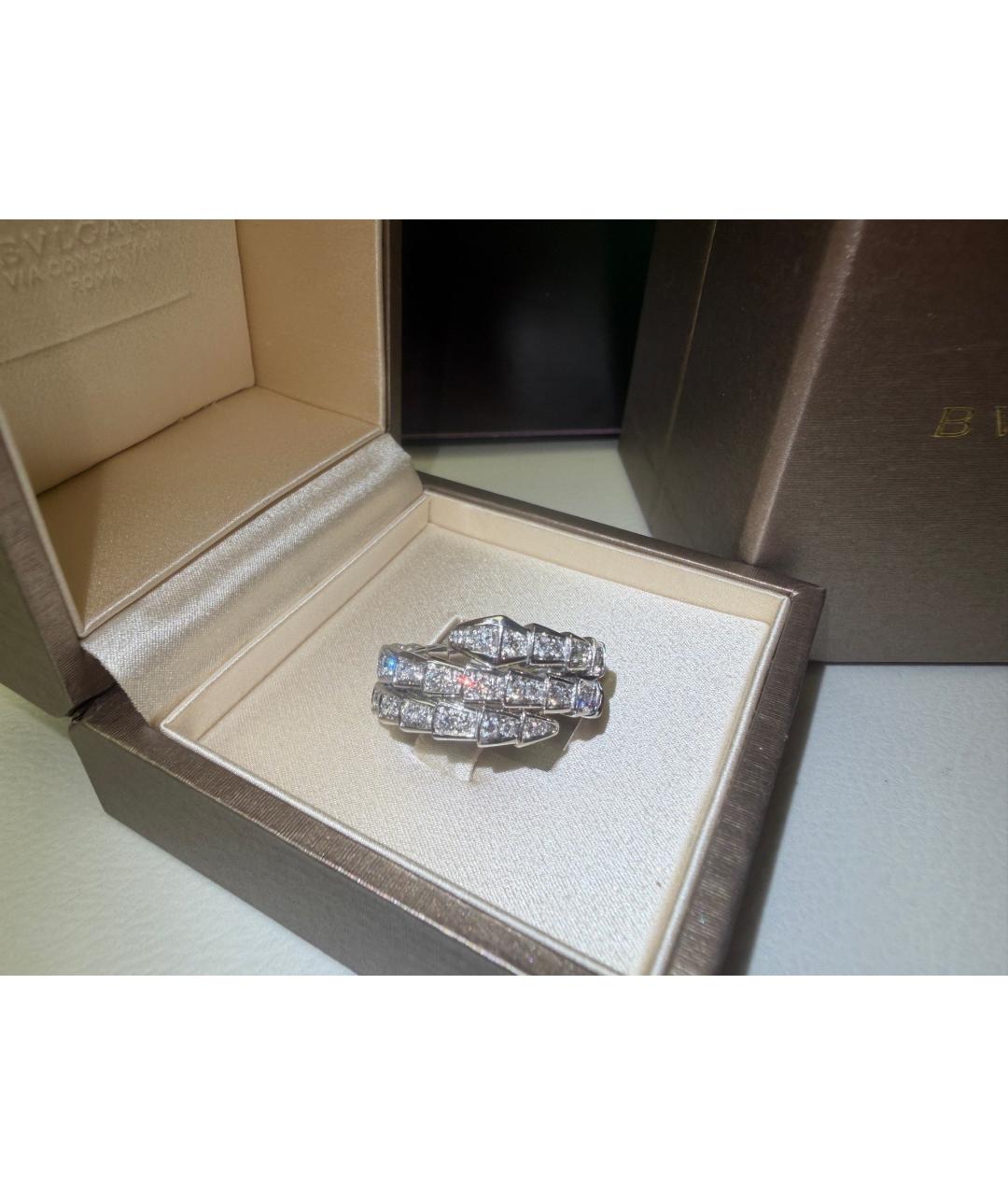 BVLGARI Серебряное кольцо из белого золота, фото 4