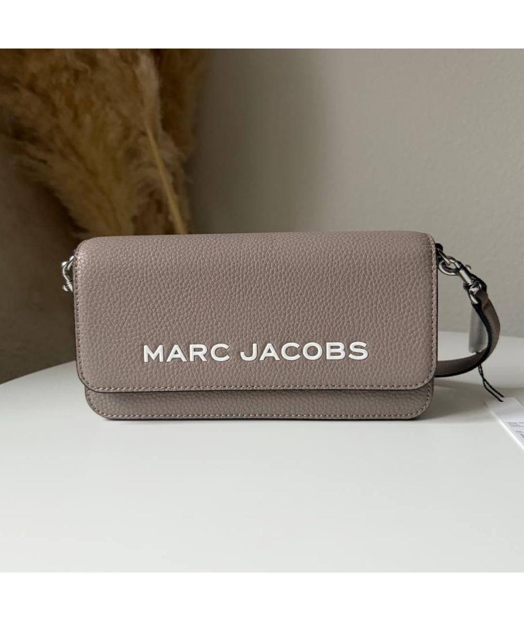 MARC JACOBS Серая кожаная сумка через плечо, фото 6