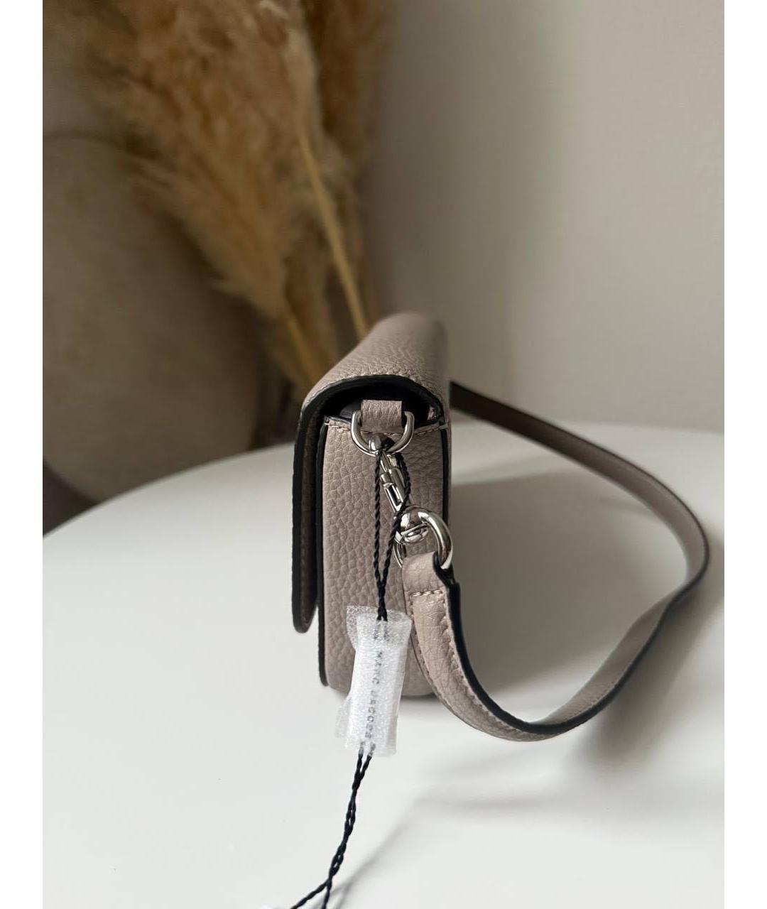 MARC JACOBS Серая кожаная сумка через плечо, фото 2