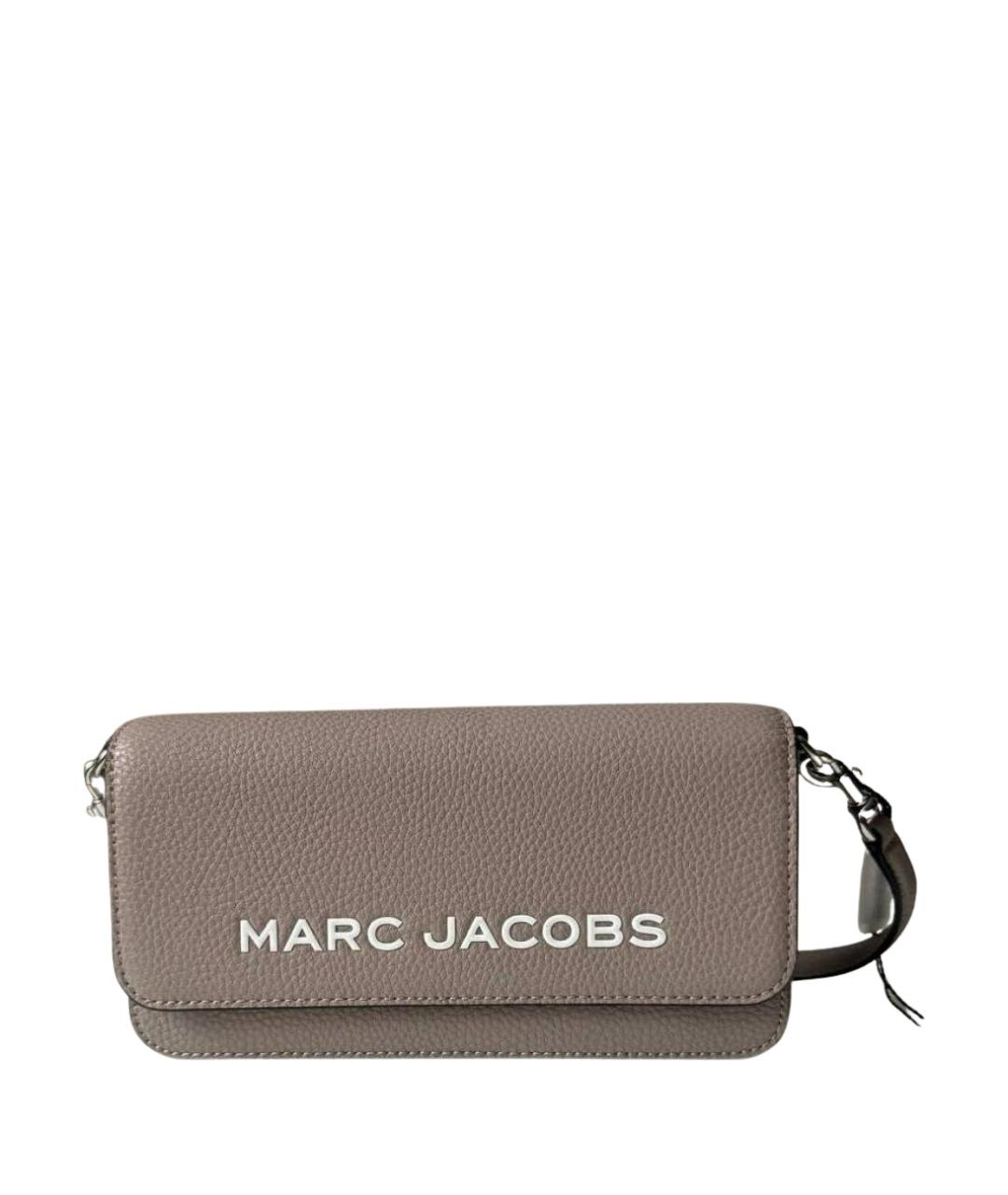 MARC JACOBS Серая кожаная сумка через плечо, фото 1