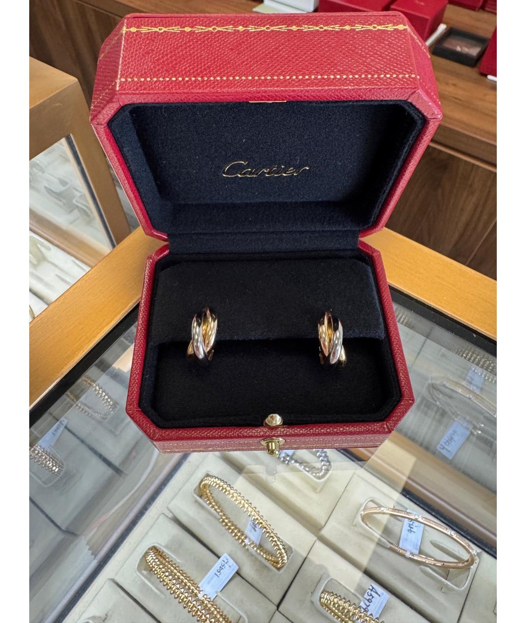 CARTIER Золотые серьги из желтого золота, фото 8