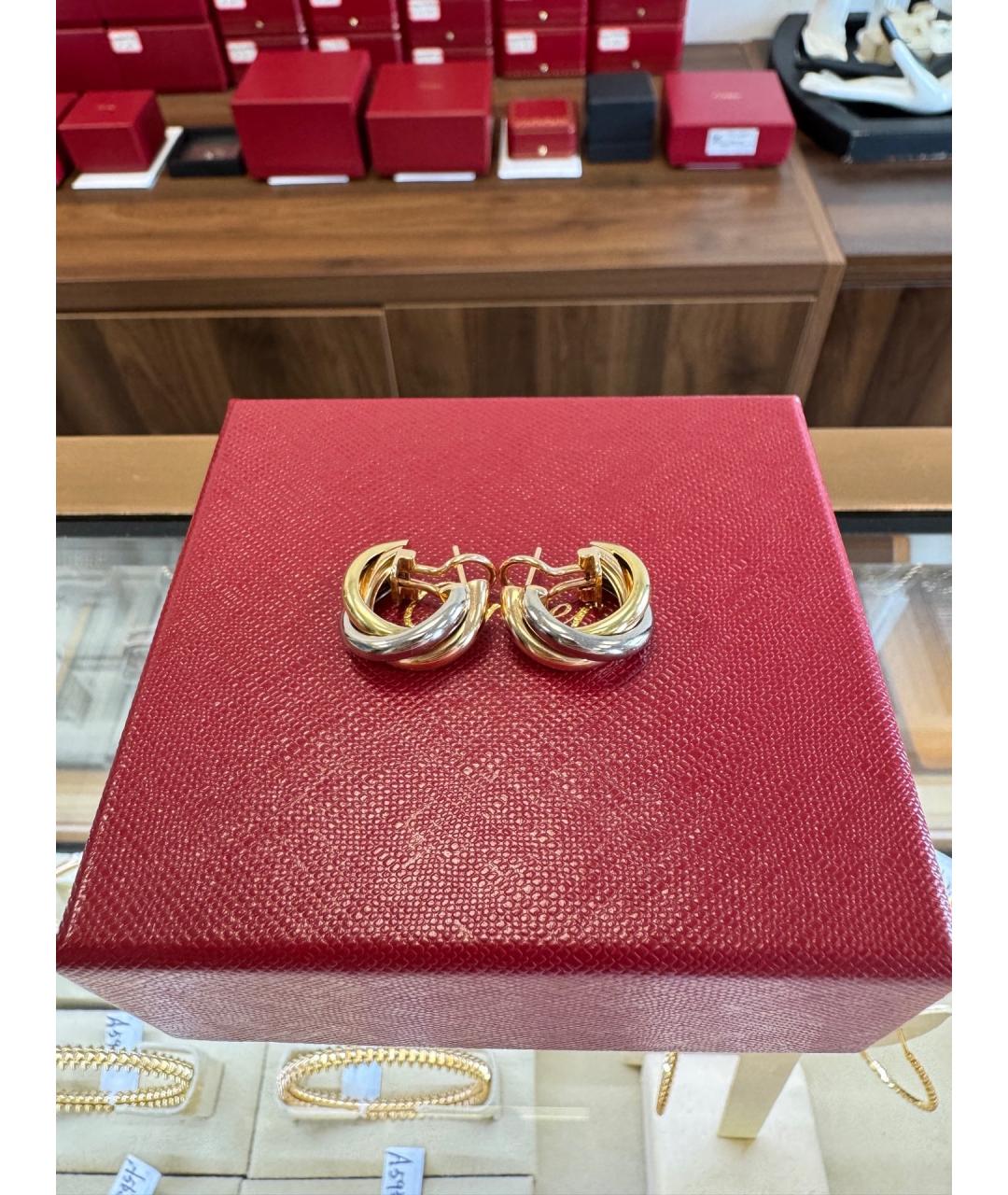 CARTIER Золотые серьги из желтого золота, фото 2