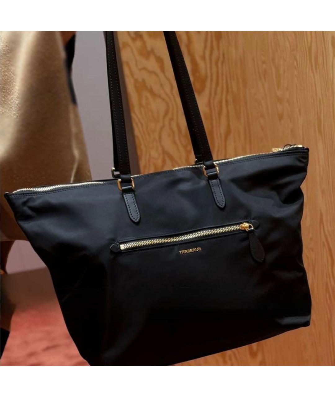 BURBERRY Черная сумка тоут, фото 2