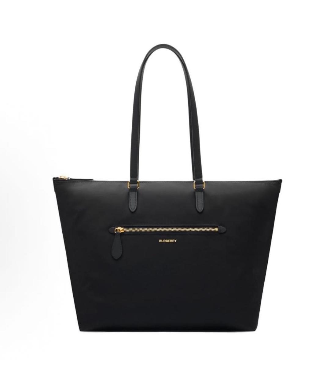 BURBERRY Черная сумка тоут, фото 4