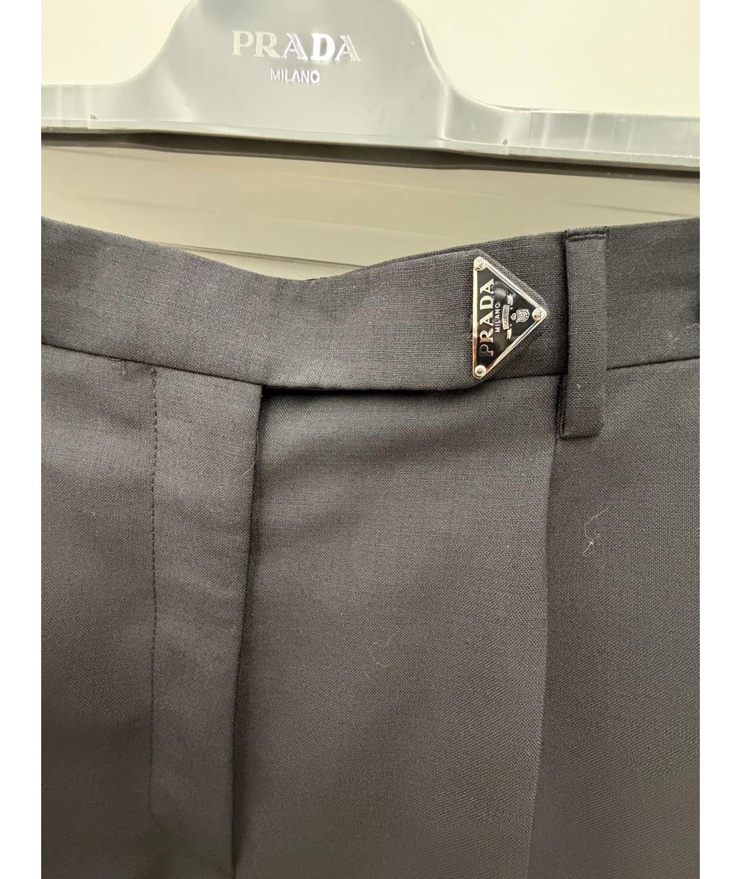 PRADA Черные брюки широкие, фото 3