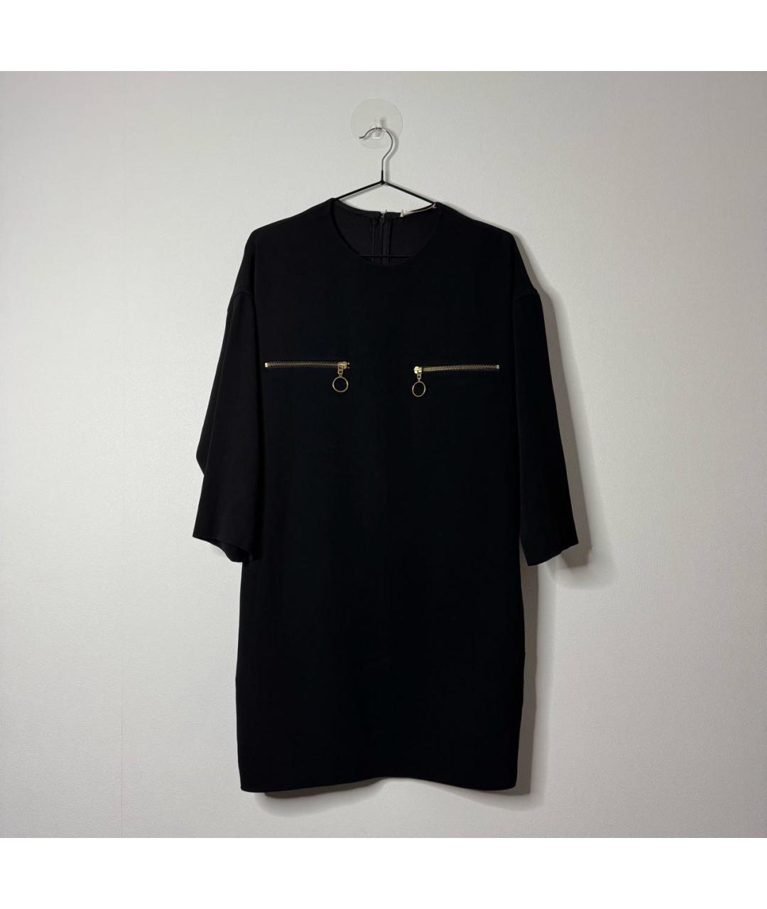 CELINE Черное вискозное платье, фото 7