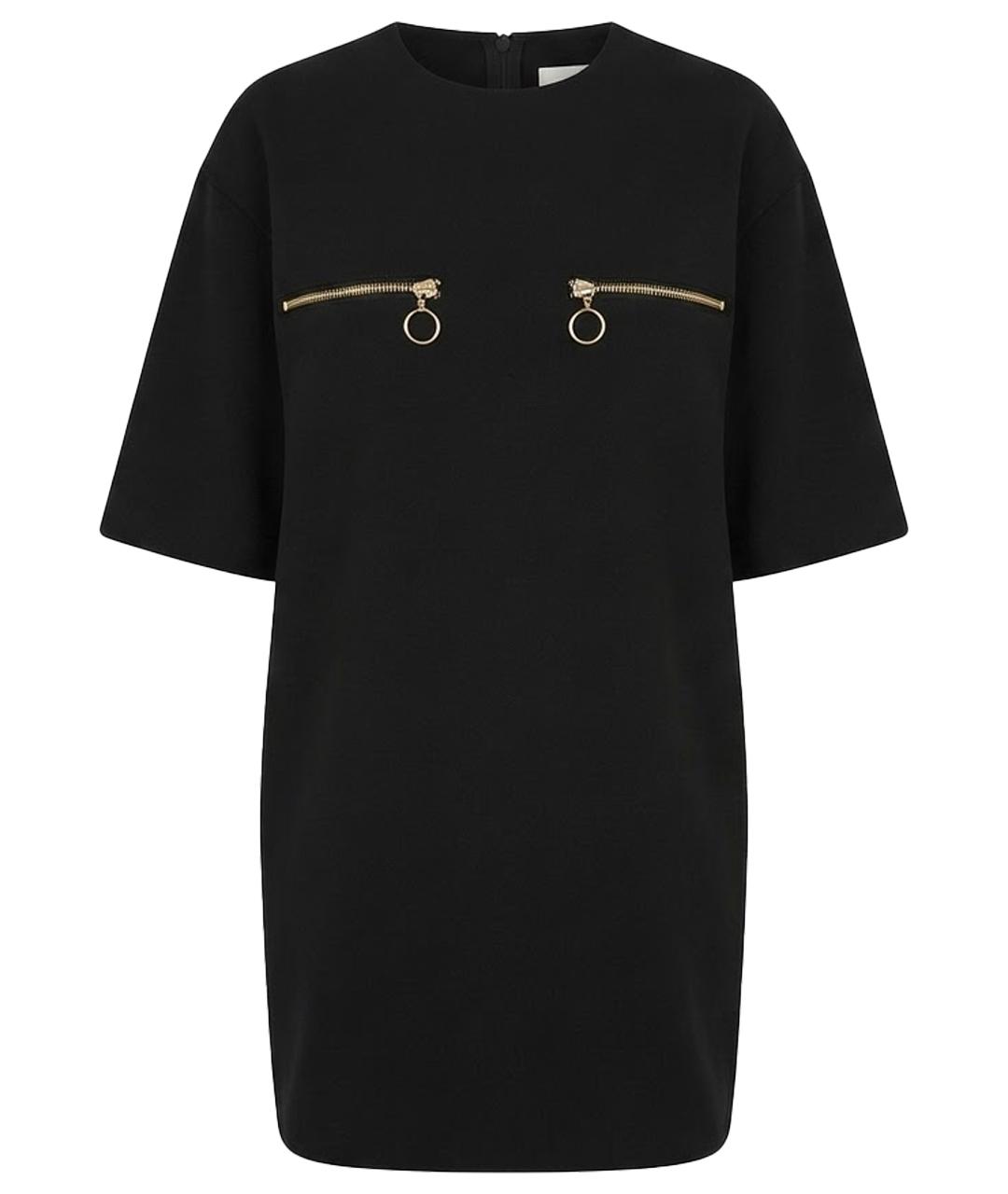 CELINE Черное вискозное платье, фото 1