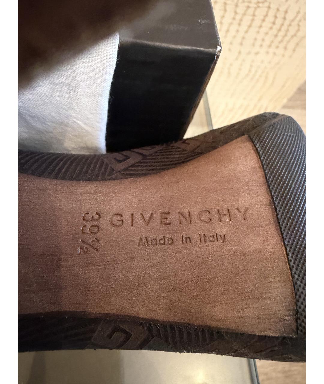GIVENCHY Коричневые кожаные туфли, фото 5