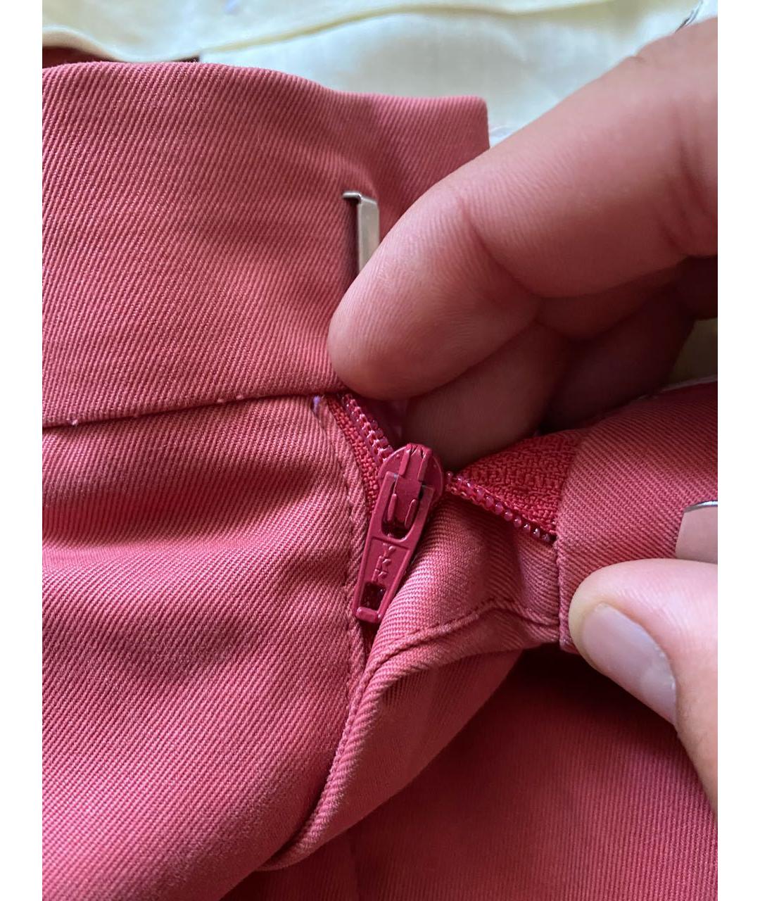 HERMES PRE-OWNED Розовые хлопковые брюки чинос, фото 5