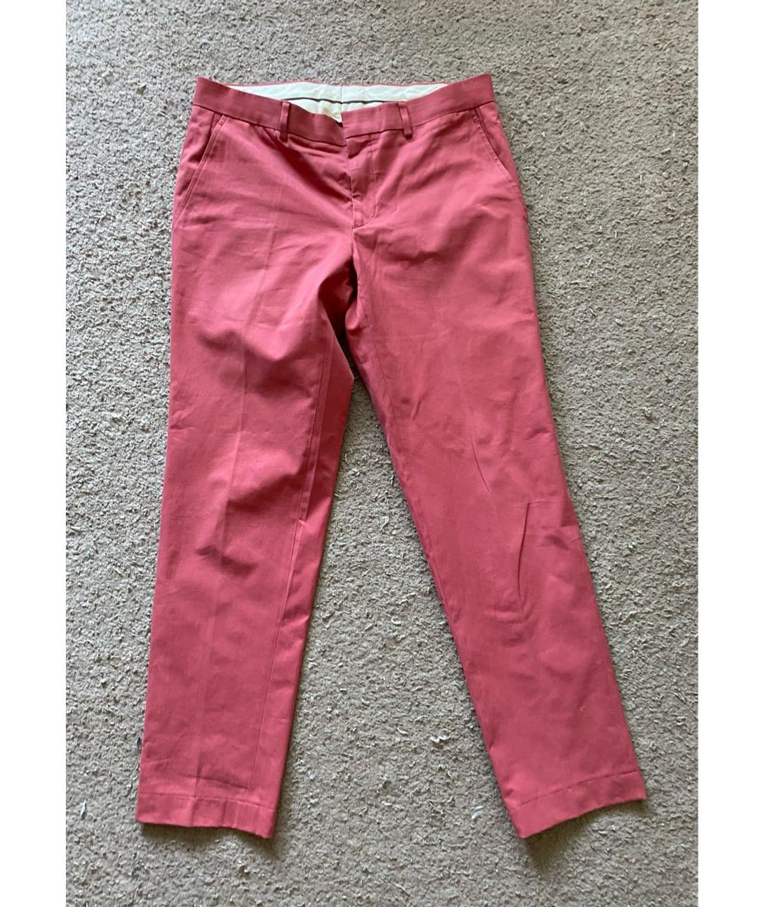 HERMES PRE-OWNED Розовые хлопковые брюки чинос, фото 7