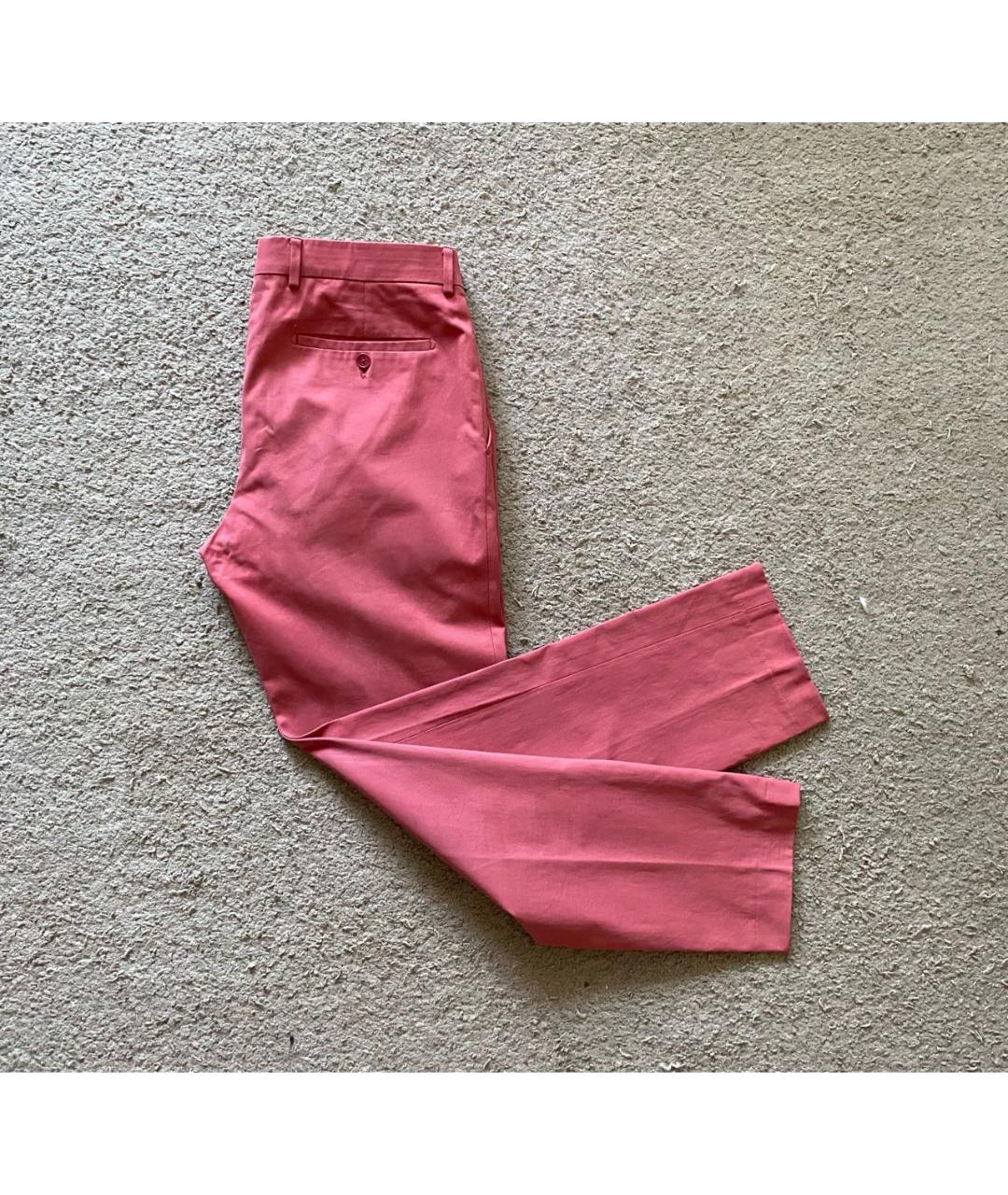 HERMES PRE-OWNED Розовые хлопковые брюки чинос, фото 6