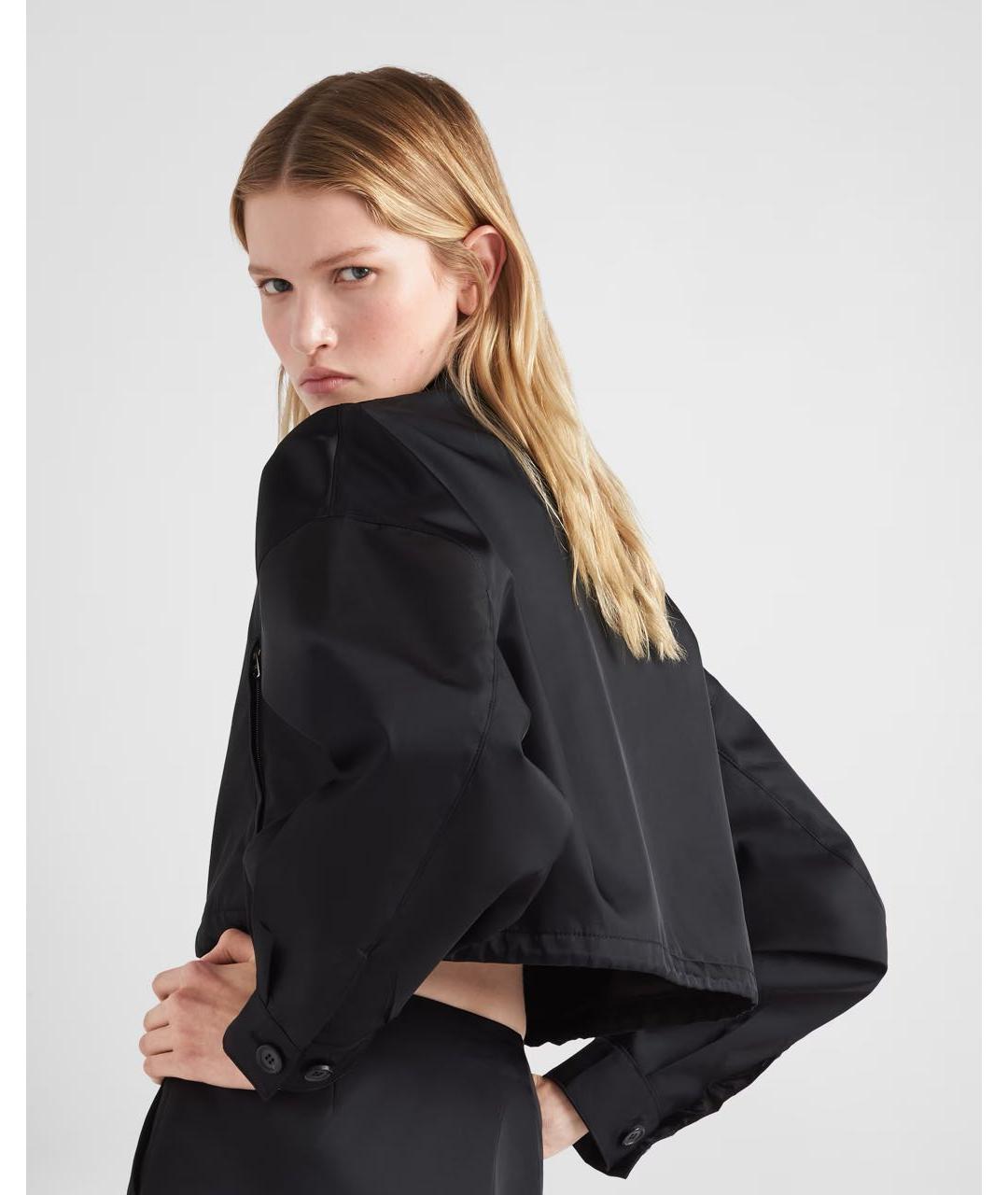 PRADA Черная полиамидовая куртка, фото 3