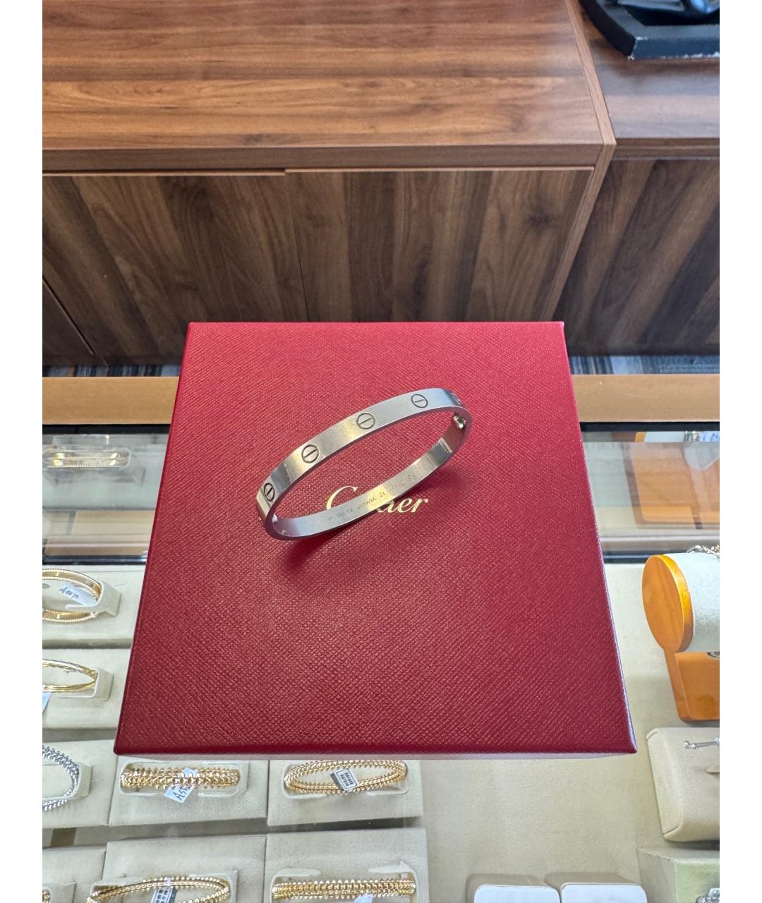 CARTIER Серебряный браслет из белого золота, фото 4