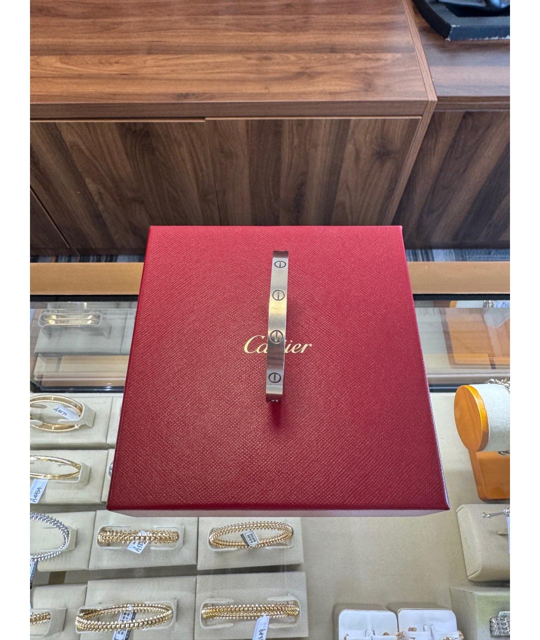 CARTIER Серебряный браслет из белого золота, фото 2