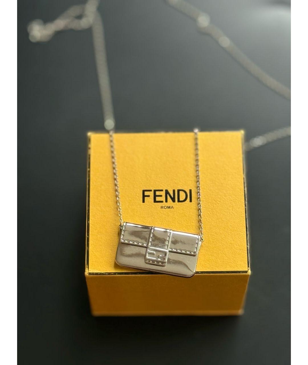 FENDI Серебряная подвеска, фото 2